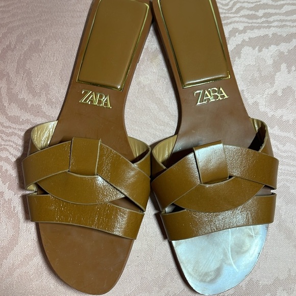 Zara Women's Brown Sandals - Picture 2 of 4